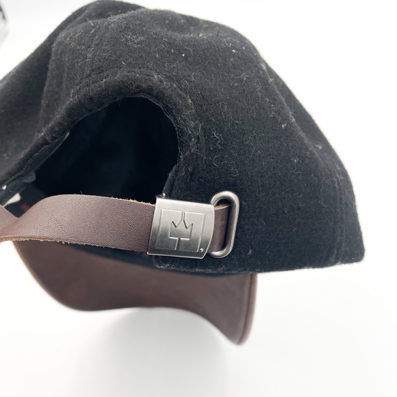Crowncap Adjustable Ballcap with Leather Visor - Picture 6 of 8